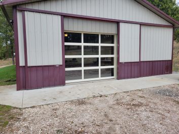 Metal Building Garage Door - After