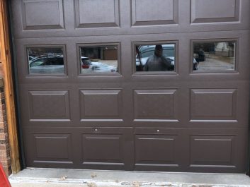 repaired garage door